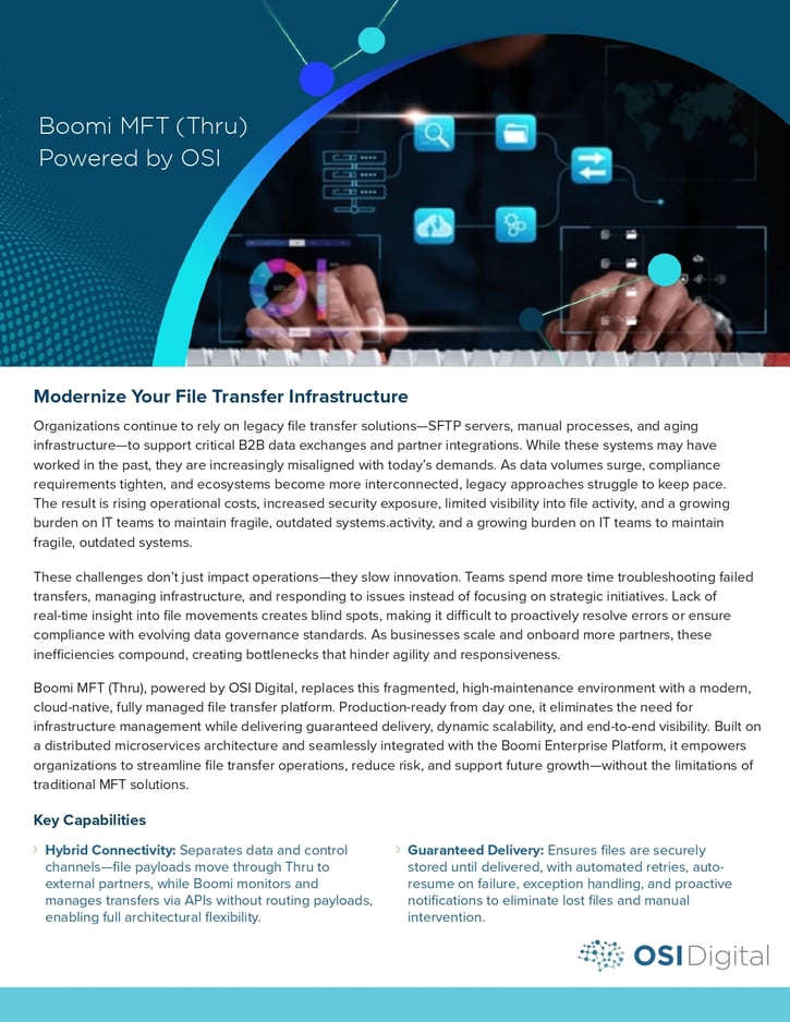 Data Sheet:&nbsp;Boomi MFT (Thru) Powered by OSI Digital
