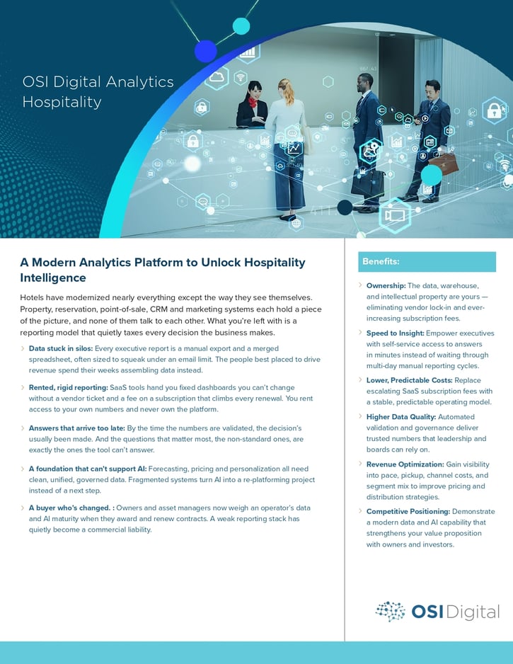 A Modern Analytics Platform to Unlock Hospitality Intelligence