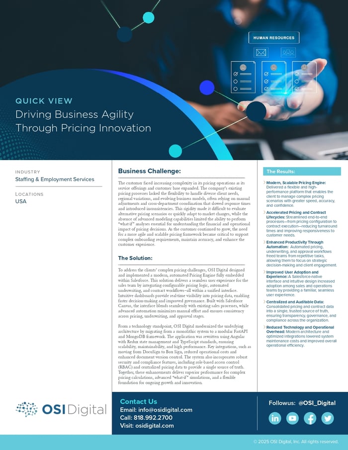 Quick View: Driving Business Agility Through Pricing Innovation