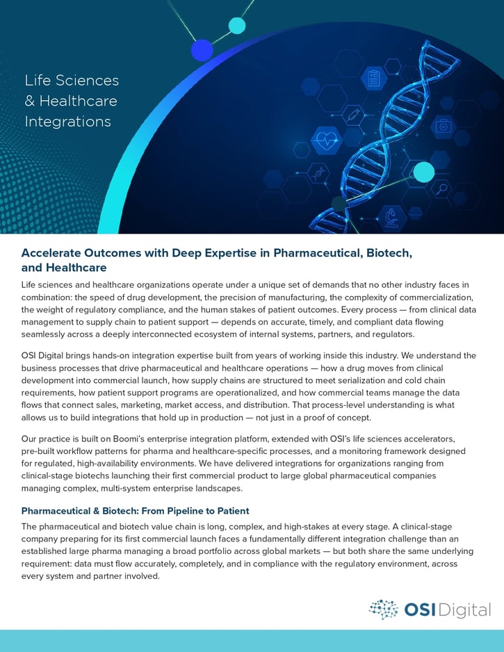 Life Sciences & Healthcare Integrations