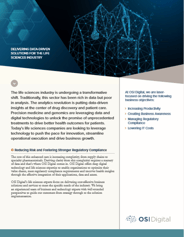 Data Sheet: Delivering Data-Driven Solutions for the Life Sciences Industry