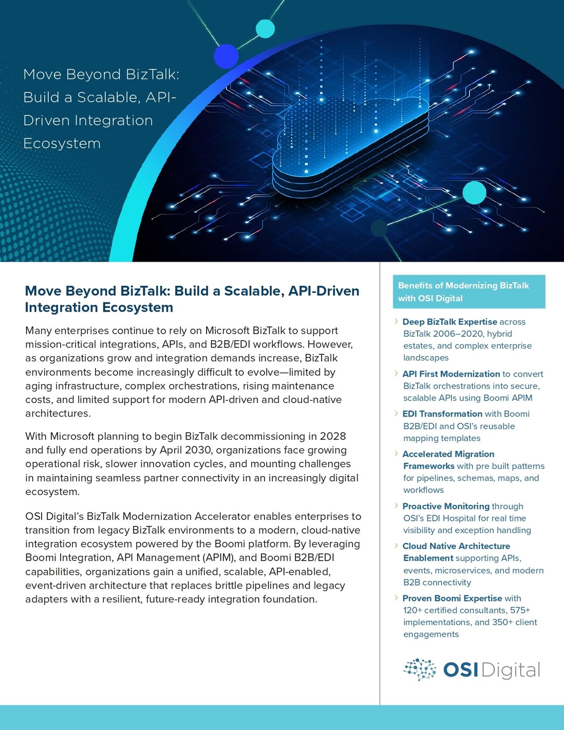 Data Sheet: Move Beyond BizTalk: Build a Scalable, API-Driven ...
