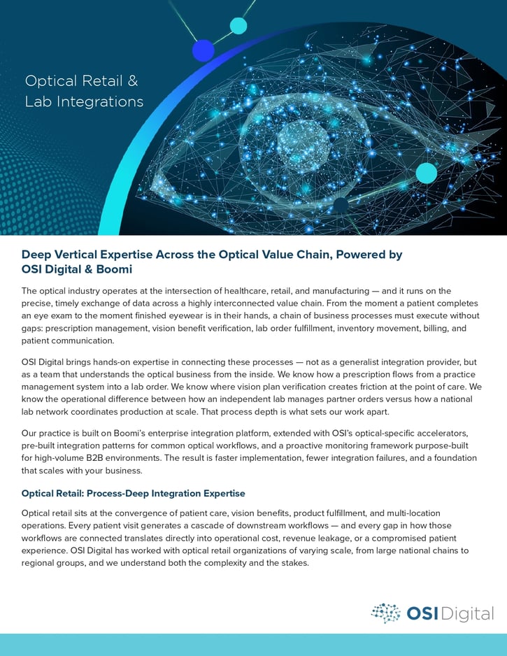 Data Sheet:&nbsp;Optical Retail & Lab Integrations