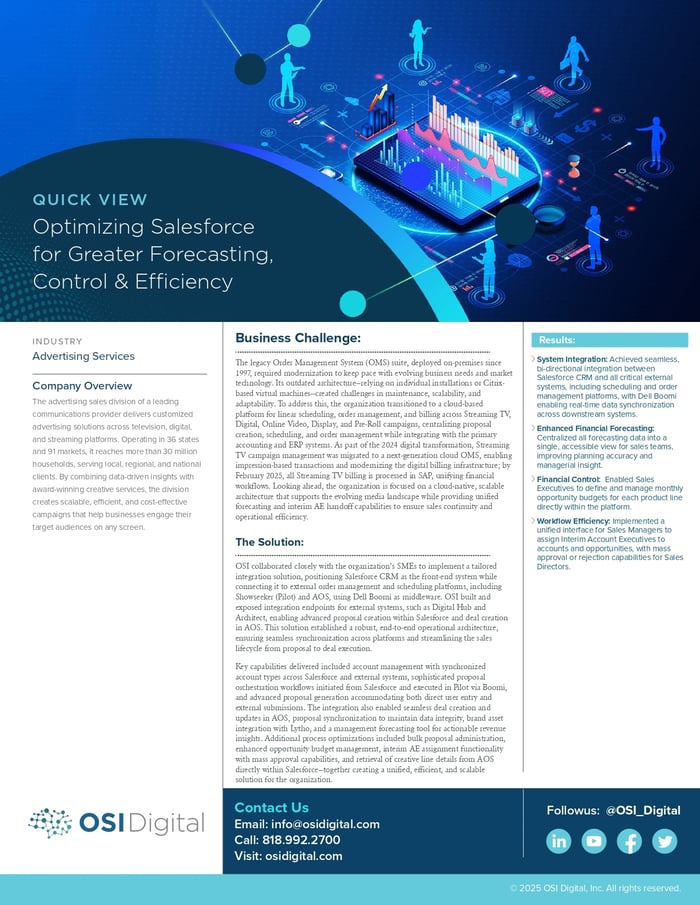 Quick View: Optimizing Salesforce for Greater Forecasting, Control & Efficiency