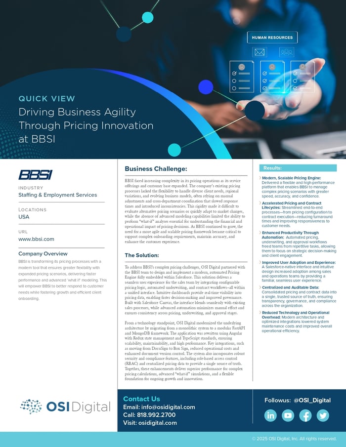 Driving Business Agility Through Pricing Innovation for BBSI