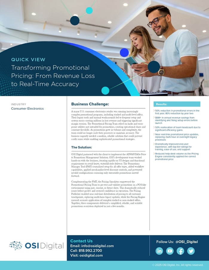Quick View: Transforming Promotional Pricing: From Revenue Loss to Real-Time Accuracy