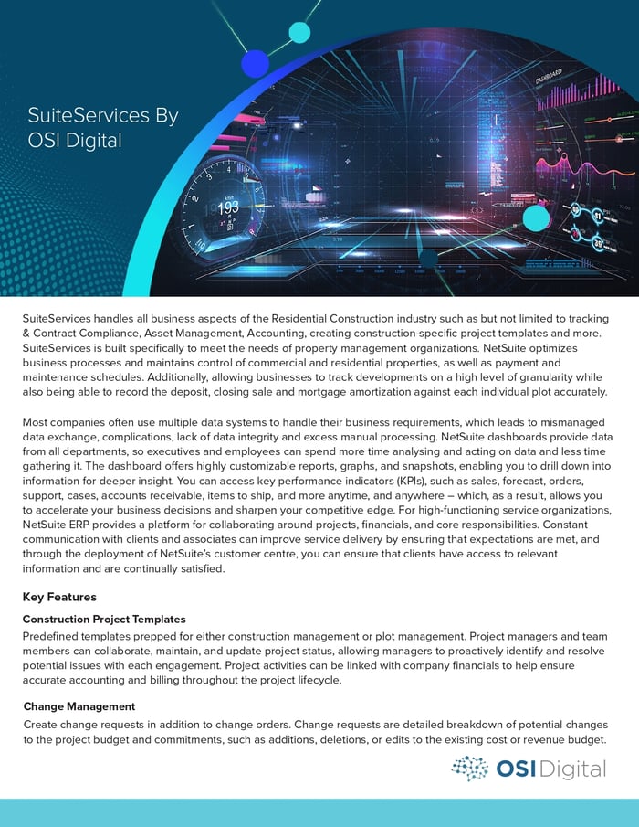 White Paper: SuiteServices By OSI Digital