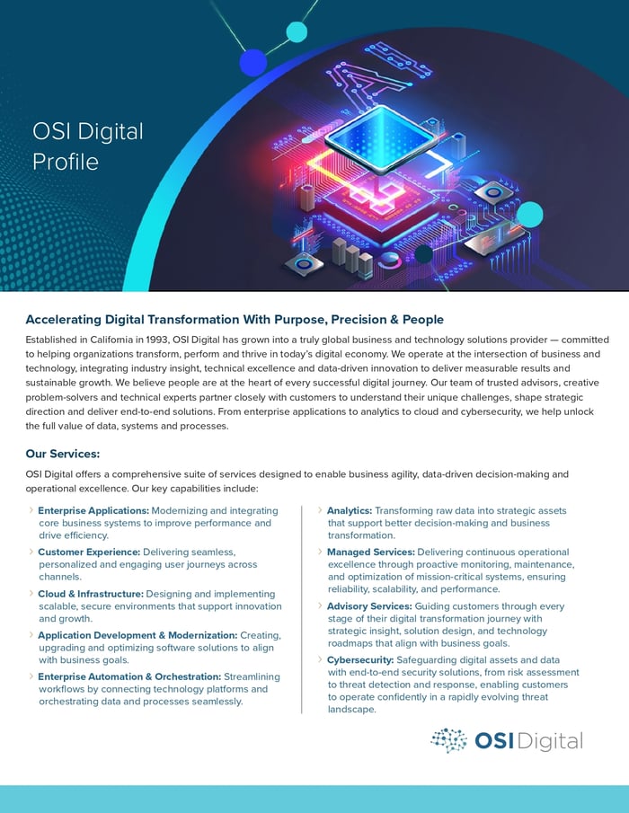 Data Sheet: OSI Digital Profile