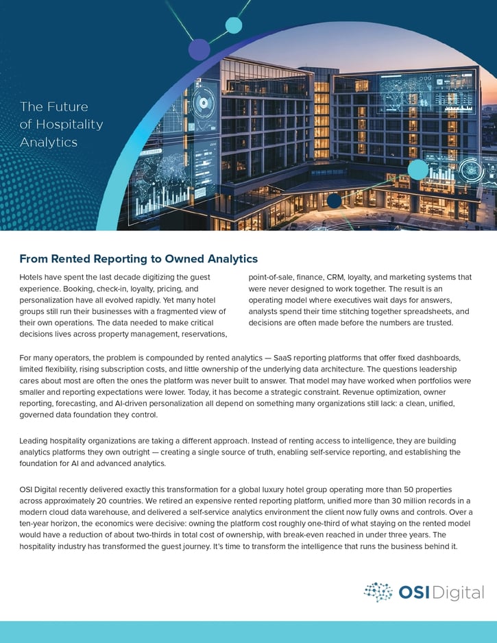 White Paper: The Future of Hospitality Analytics