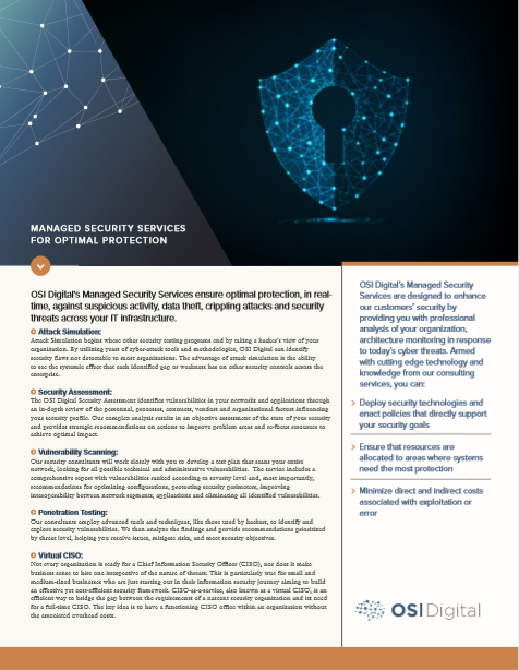 Data Sheet: Managed Security Services for Optimal Protection