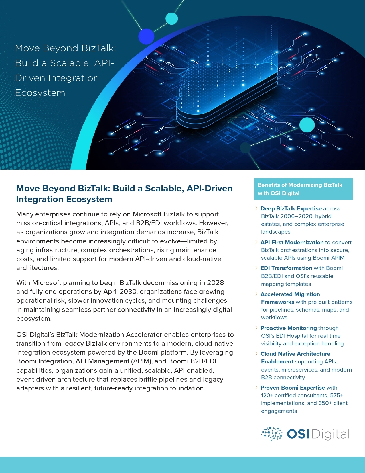 Data Sheet: Move Beyond BizTalk: Build a Scalable, API-Driven ...